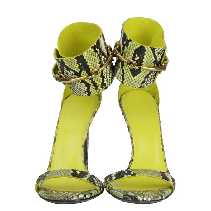 Sandalia-Gucci-Ursula-Horsebit-Python-Verde