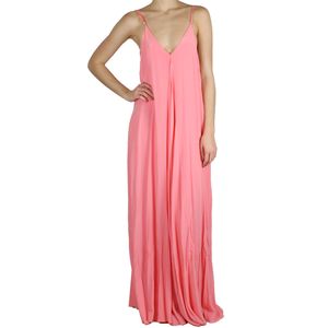 Vestido Luisa Farani Longo Rosa