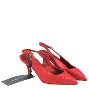 Scarpin Dolce & Gabbana Brocado Vermelho