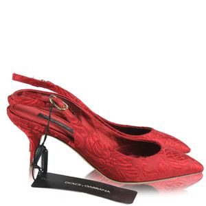 Scarpin Dolce & Gabbana Brocado Vermelho