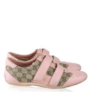 Tênis Gucci Velcro Rosa