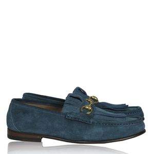 Mocassim Gucci Camurça Azul