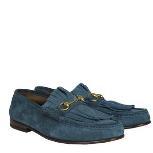 Mocassim Gucci Camurça Azul