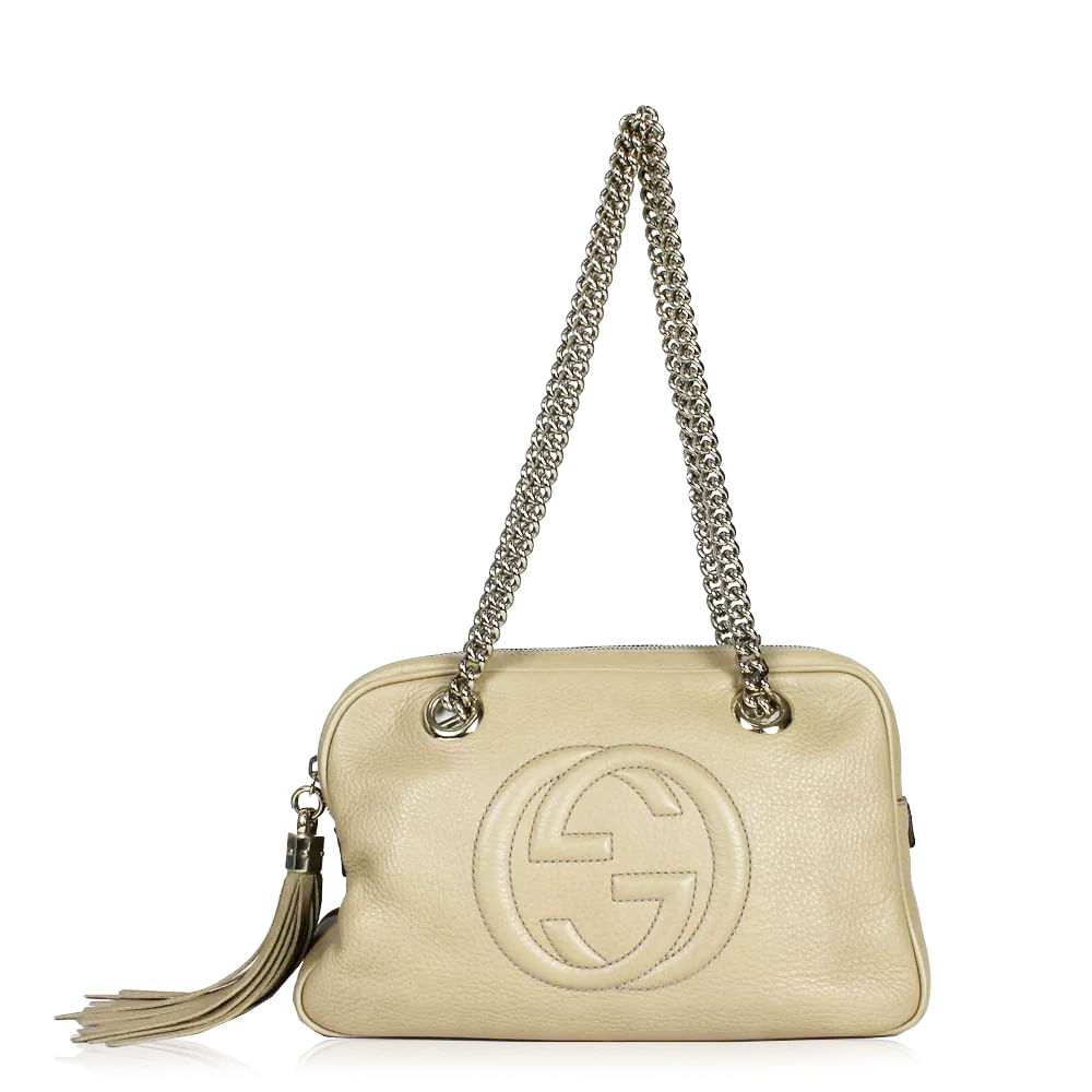 Bolsa Gucci original Soho Branca feminina