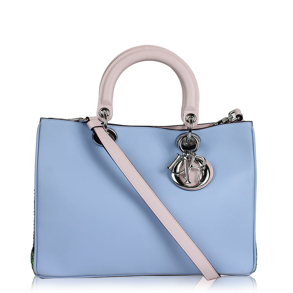 Bolsa christian dior online azul