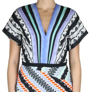 Vestido Peter Pilotto Seda Babados