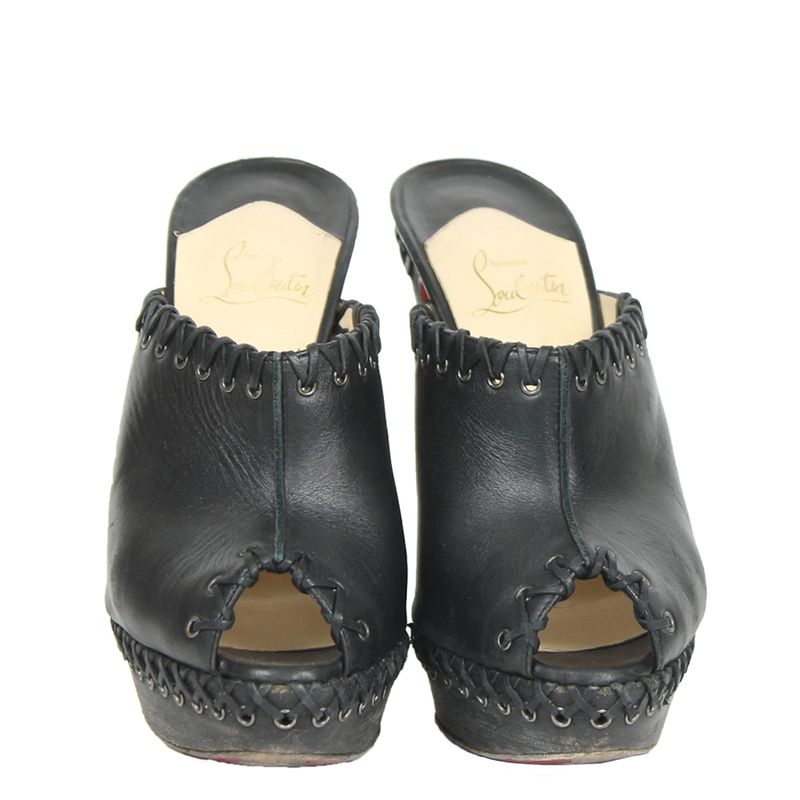 -Mule---Louboutin---Couro---Preto