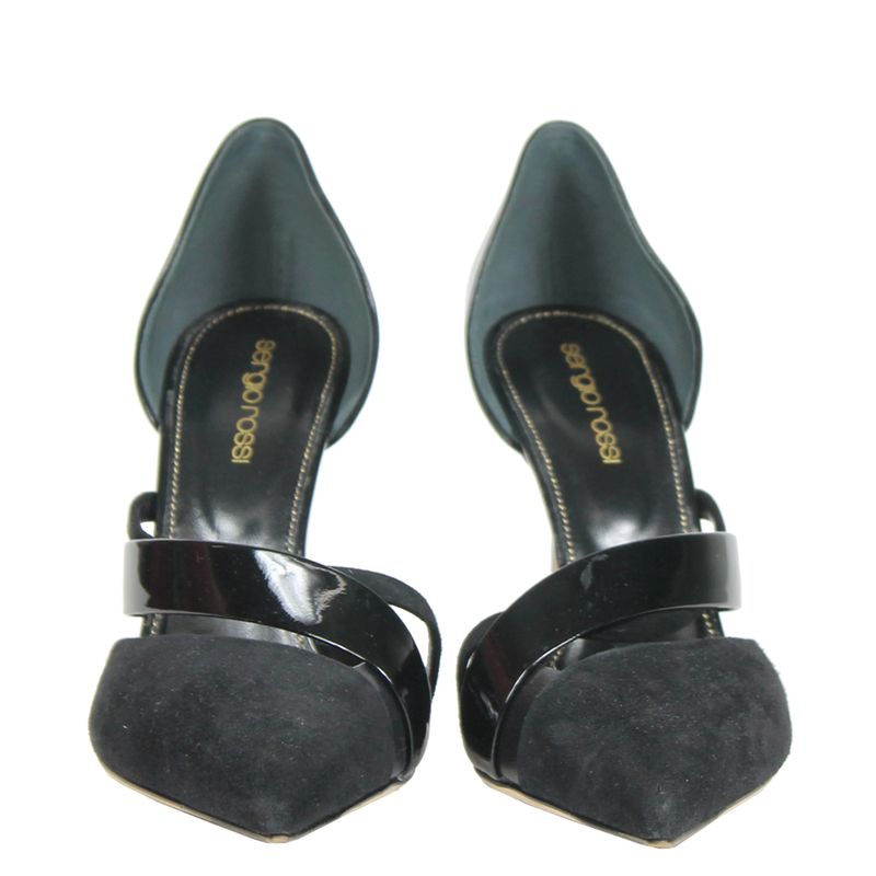 scarpin-sergio-rossi-camurca-e-verniz-preto