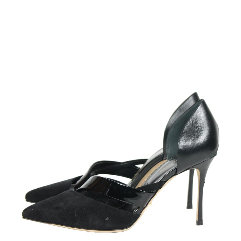 scarpin-sergio-rossi-camurca-e-verniz-preto