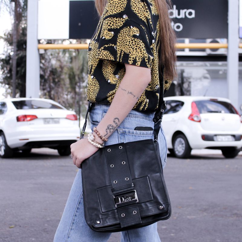 Bolsa-Christian-Dior--Vintage-Crossbody-versoPreto