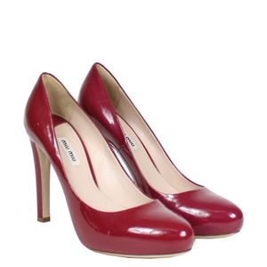 Pump Miu Miu Verniz Magenta