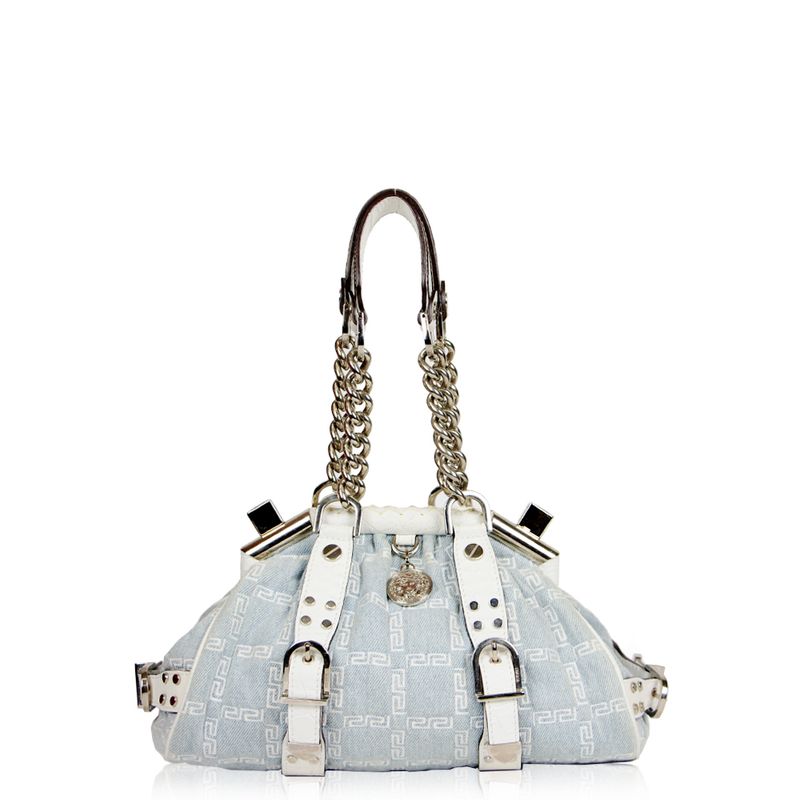 Bolsa-Versace-Denim-Couro-Branco