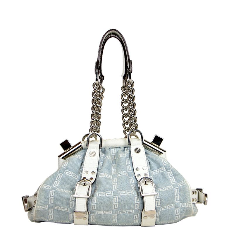 Bolsa-Versace-Denim-Couro-Branco