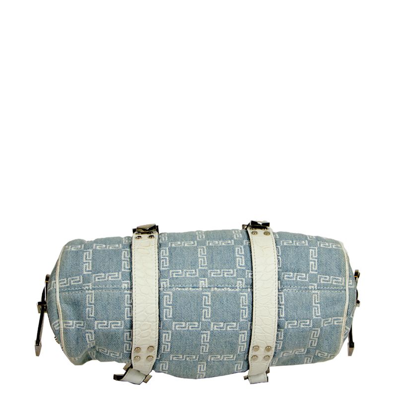 Bolsa-Versace-Denim-Couro-Branco