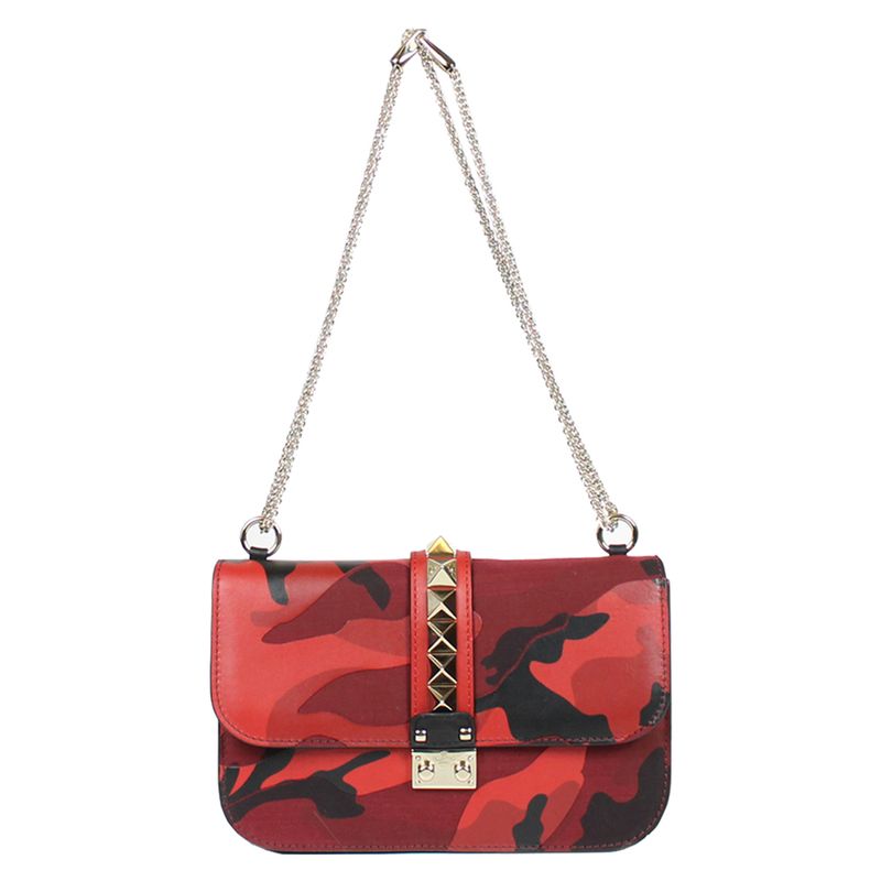 Bolsa-Valentino-Lock-Camouflage-Vermelha