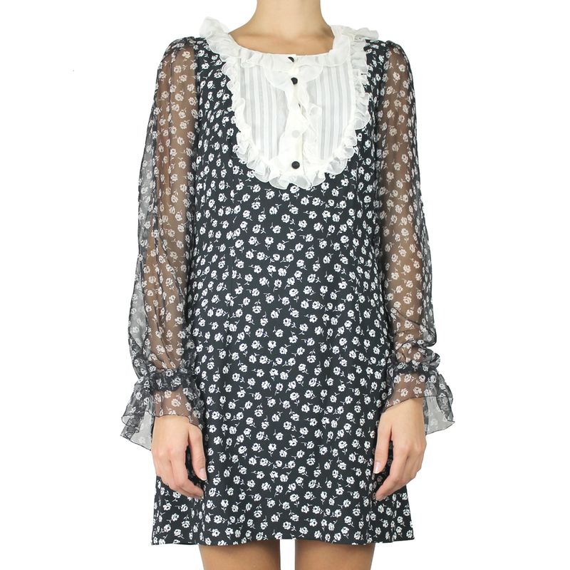 Vestido-Dolce-_-Gabbana-Estampado-Preto-e-Branco-Florido
