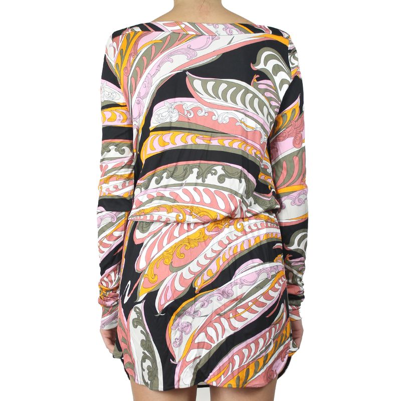 Vestido-Emilio-Pucci-Estampado-Rosa-e-Laranja