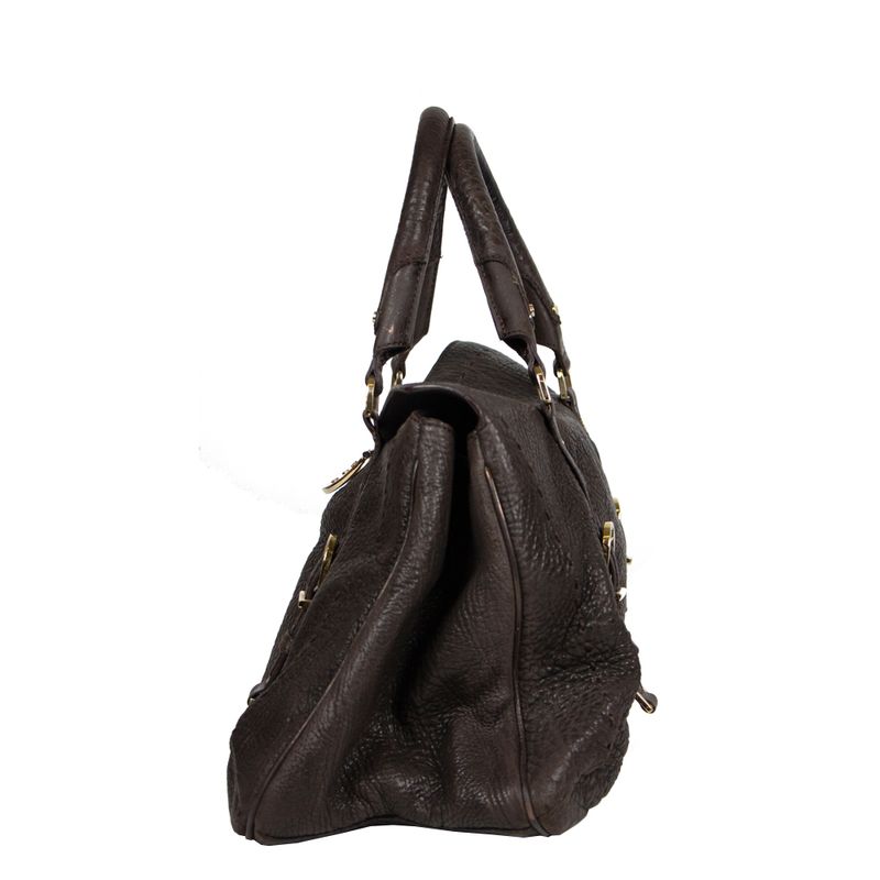 Bolsa-Versace-Couro-Marrom