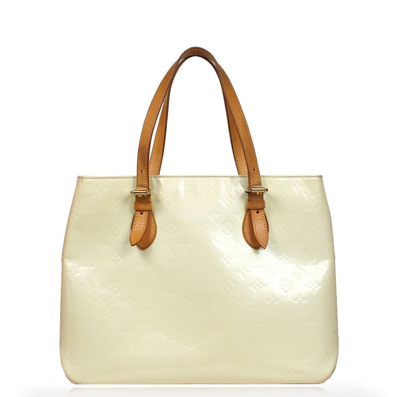 Bolsa-Louis-Vuitton-Verniz-Brentwood-Branca