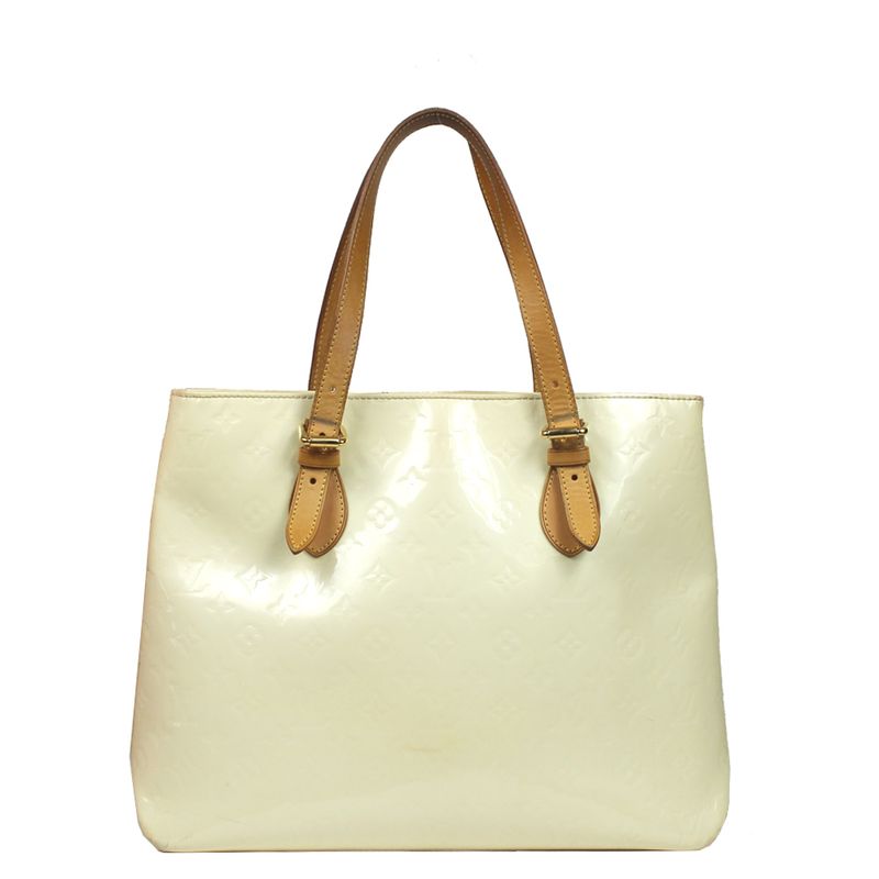 Bolsa-Louis-Vuitton-Verniz-Brentwood-Branca