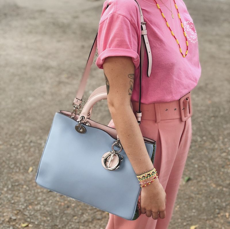 Bolsa-Christian-Dior-Diorissimo-Azul