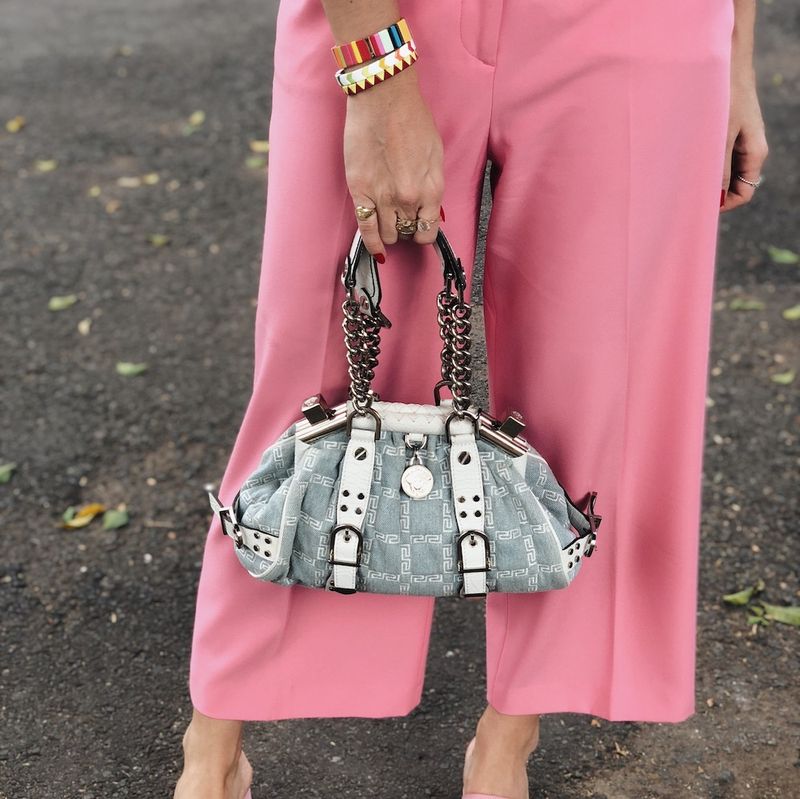 Bolsa-Versace-Denim-Couro-Branco
