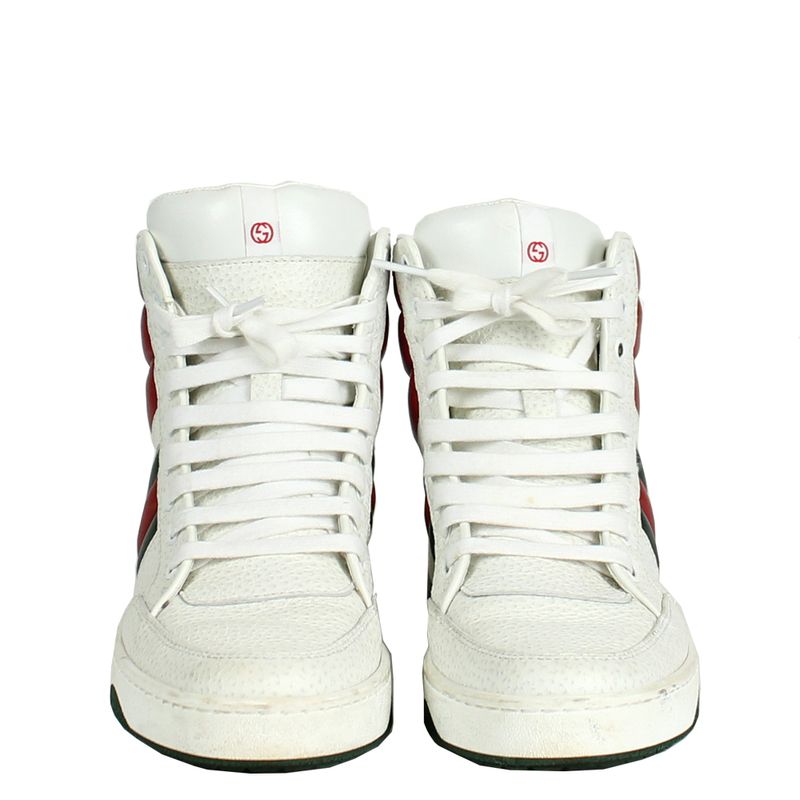 Tenis-Gucci-Couro-Branco-Cano-Medio