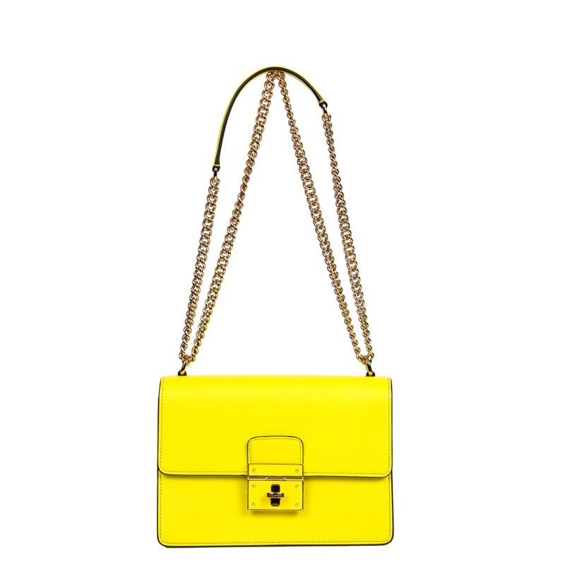 Bolsa-Dolce-_-Gabbana-Couro-Amarelo