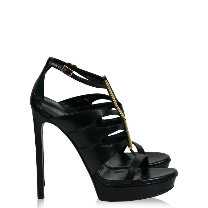 Sandalia-Saint-Laurent-Ferragens-Couro-Preto