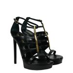 Sandalia-Saint-Laurent-Ferragens-Couro-Preto