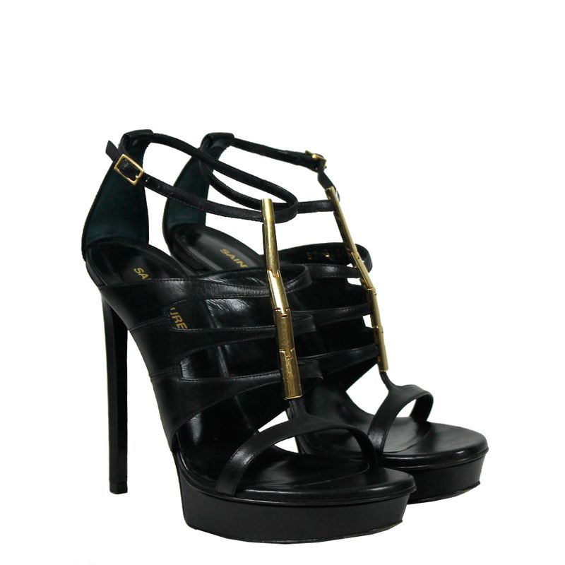 Sandalia-Saint-Laurent-Ferragens-Couro-Preto
