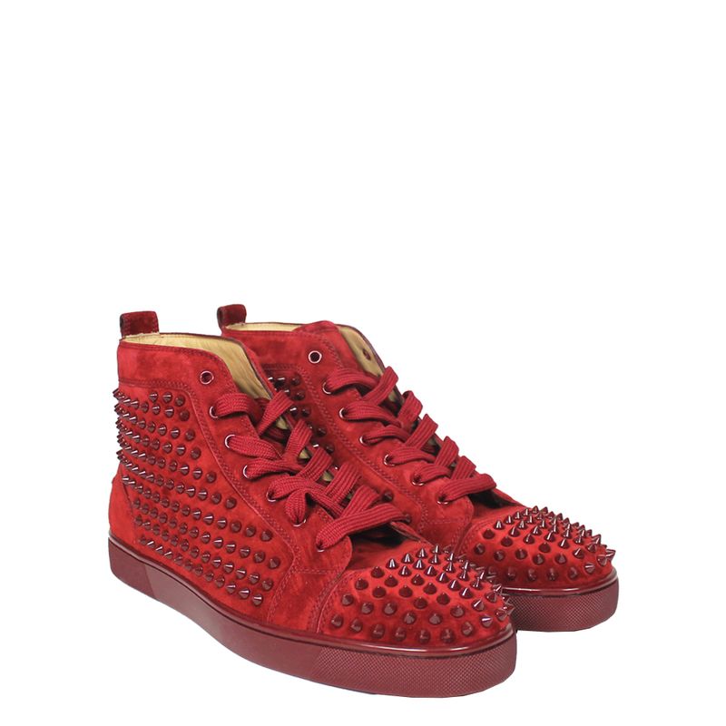 Tenis-Christian-Louboutin-Spikes-Vermelho