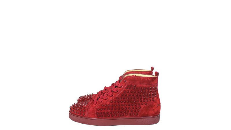 Christian Louboutin Spikes Vermelho | Pretty New Brechó de Luxo