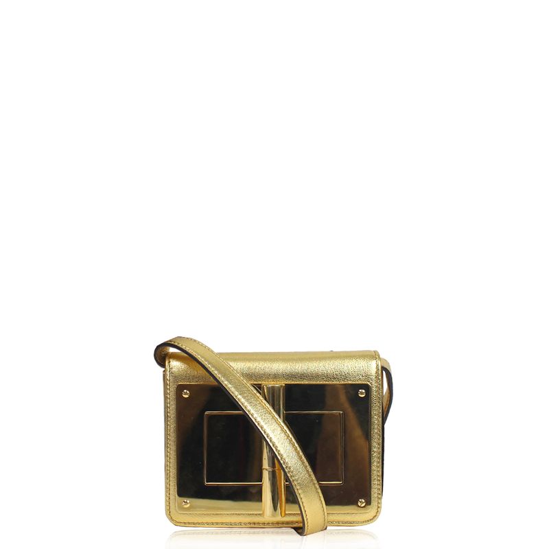 Bolsa-Tom-Ford-Couro-Dourado