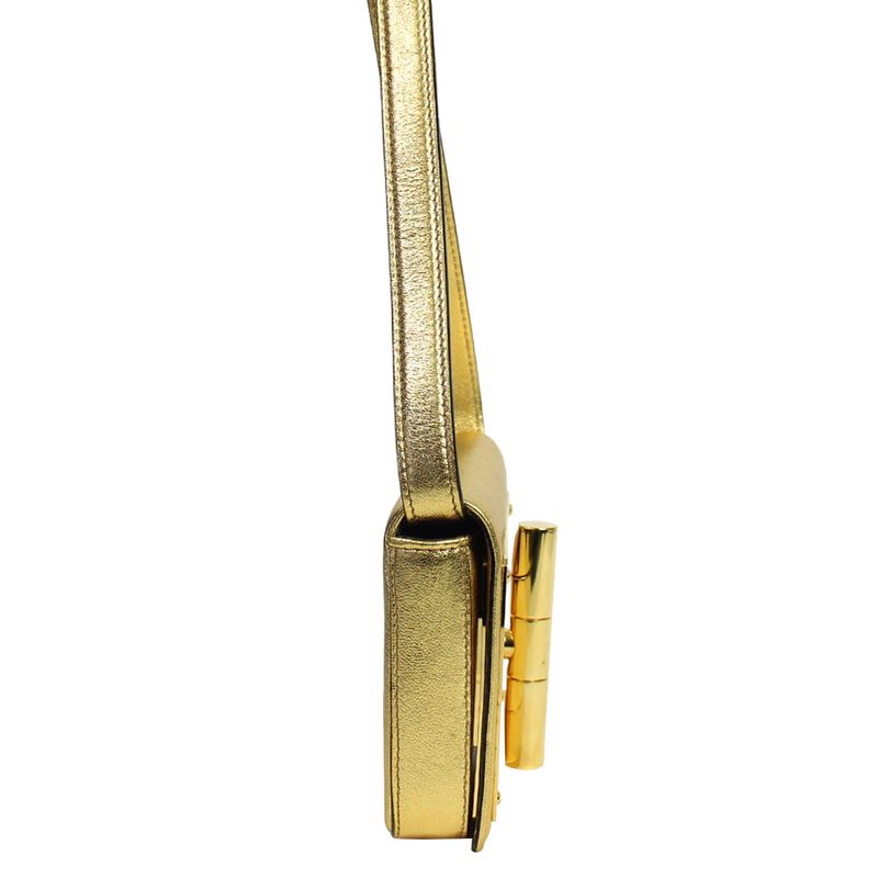 Bolsa-Tom-Ford-Couro-Dourado