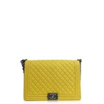 Bolsa-Chanel-Boy-Couro-Amarelo