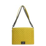 Bolsa-Chanel-Boy-Couro-Amarelo