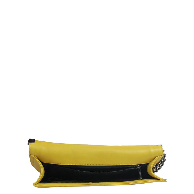 Bolsa-Chanel-Boy-Couro-Amarelo