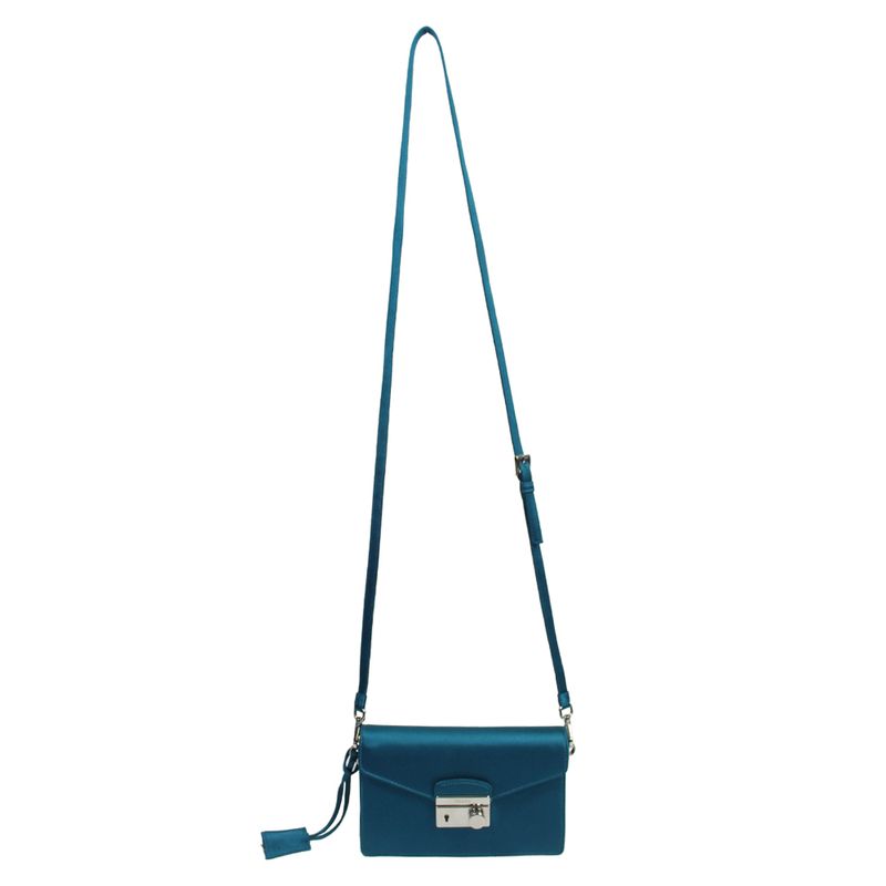 Mini-Bolsa-Prada-Sound-Cetim-Azul-Petroleo