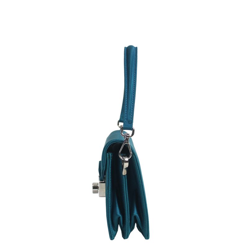 Mini-Bolsa-Prada-Sound-Cetim-Azul-Petroleo