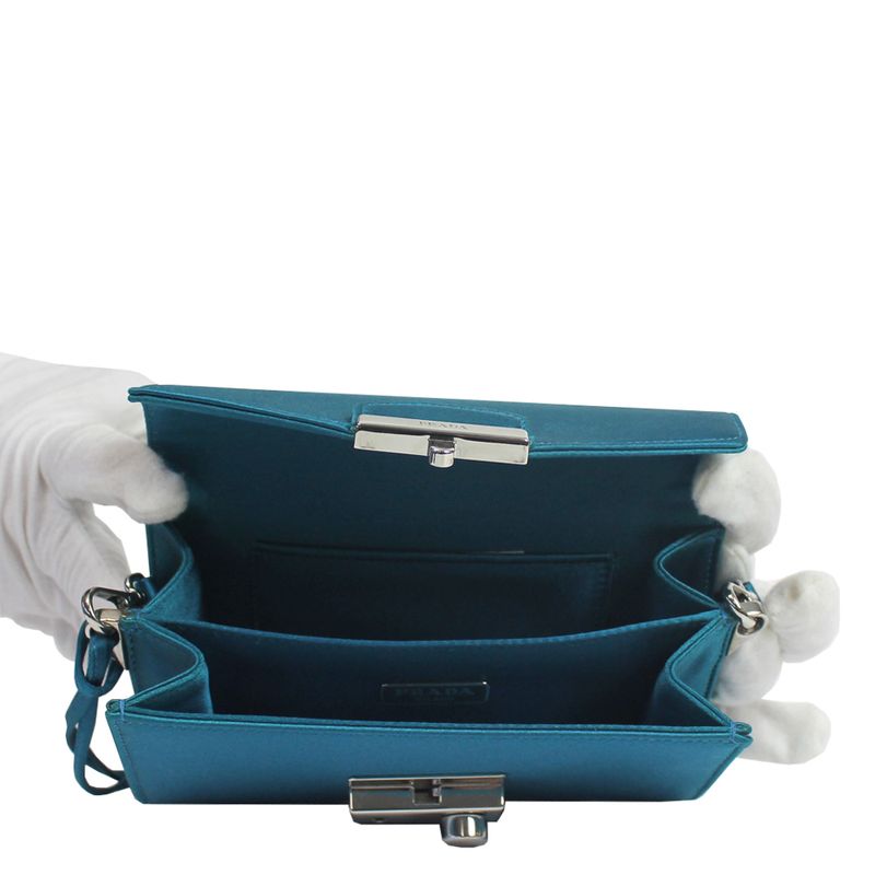 Mini-Bolsa-Prada-Sound-Cetim-Azul-Petroleo