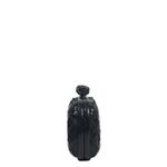 Clutch-Bottega-Veneta-Knot-Python-e-Couro-Preto