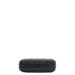 Clutch-Bottega-Veneta-Knot-Python-e-Couro-Preto