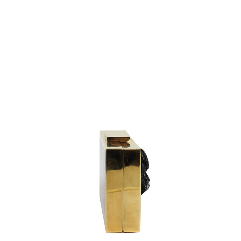 Clutch-Lanvin-Minaudiere-Tigre-Dourado-e-Preto
