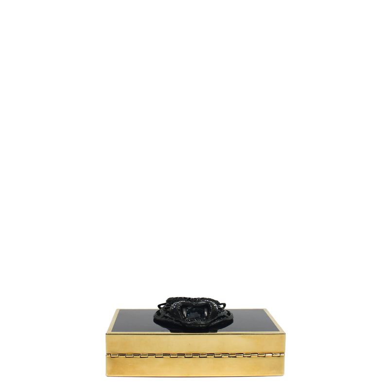 Clutch-Lanvin-Minaudiere-Tigre-Dourado-e-Preto