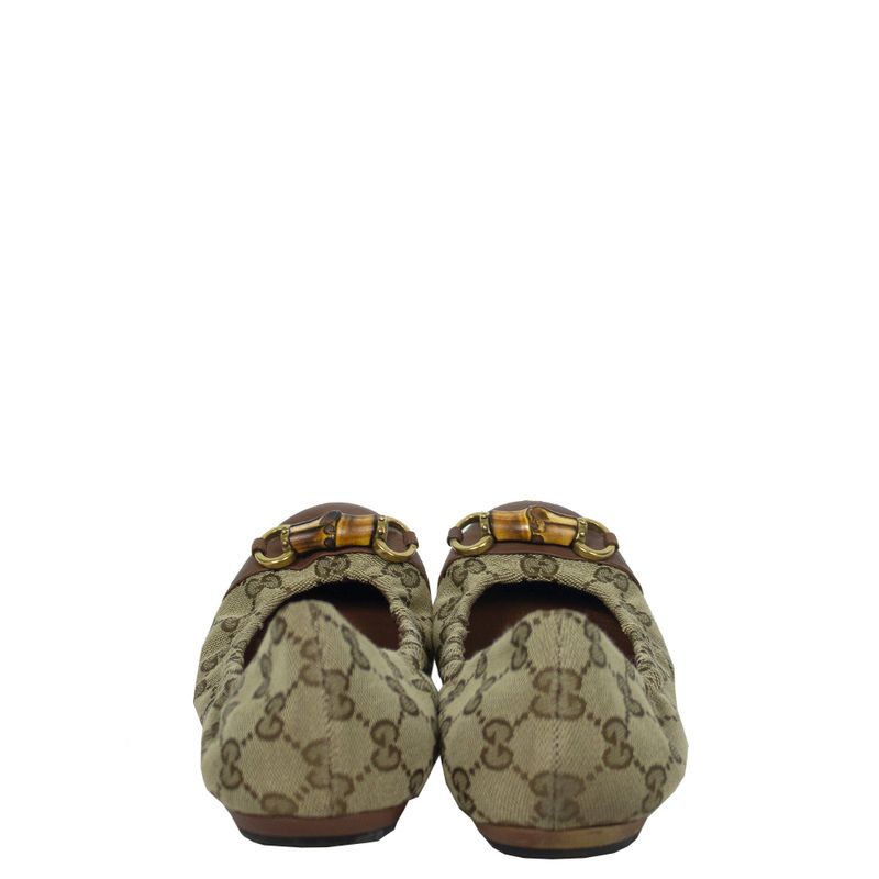 Sapatilha-Gucci-Bamboo-Jacquard-Marrom