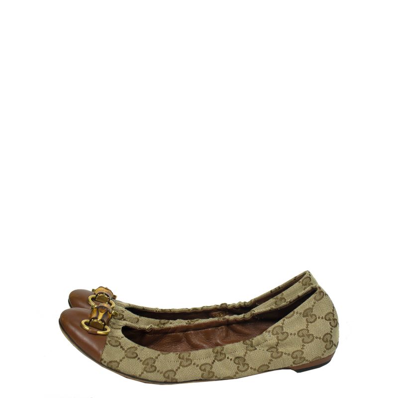 Sapatilha-Gucci-Bamboo-Jacquard-Marrom