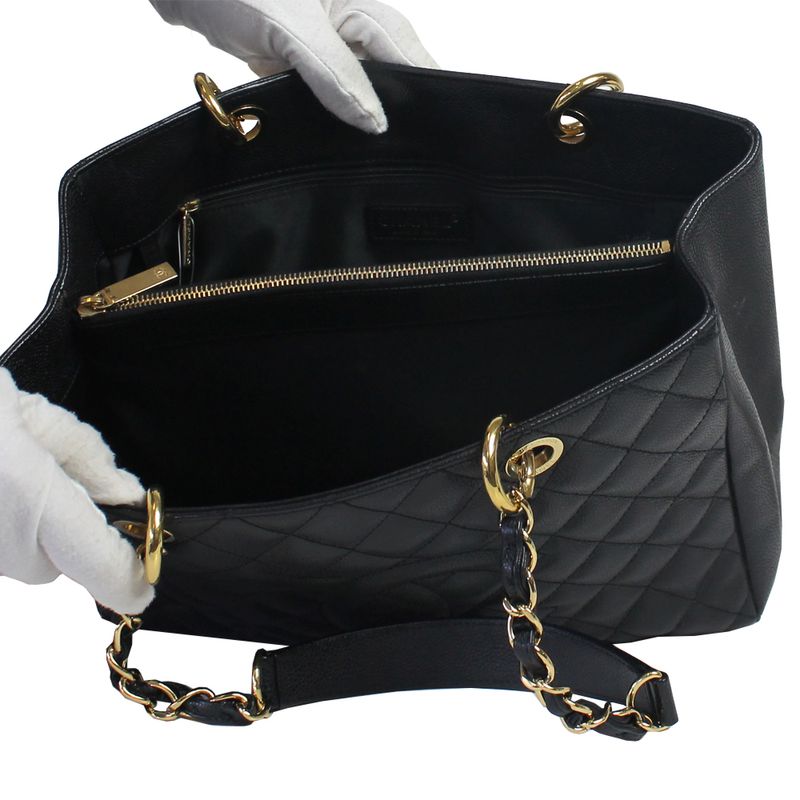 Bolsa-Chanel-Shopper-Caviar-Preto-Grande