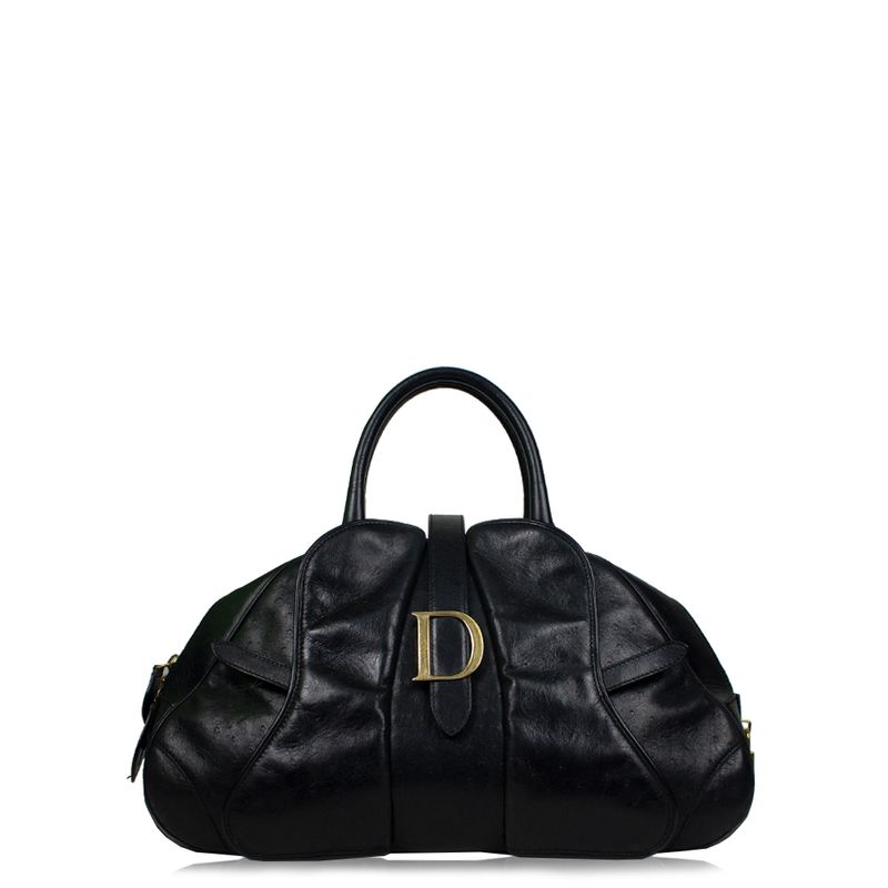 Bolsa-Christian-Dior-Saddle-Ostrich