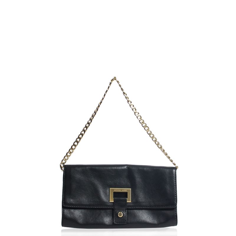 Clutch-Michael-Kors-Couro-Preto